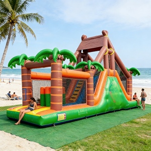Château gonflable de haute qualité facile à dégonfler avec valve rapide pour la location commerciale Événements en plein air - Product Image 1