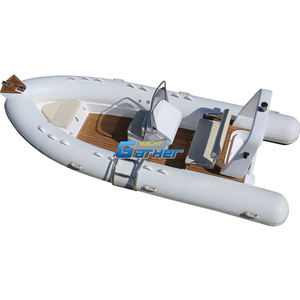 เรือลำ RIB500แข็งแบบเป่าลมพร้อมมอเตอร์ท้ายเรือเรือ17ft พีวีซี/ไฮพาล็อนสำหรับครอบครัวเล่นสกีน้ำ & ความบันเทิงในงานปาร์ตี้ - Product Image 3