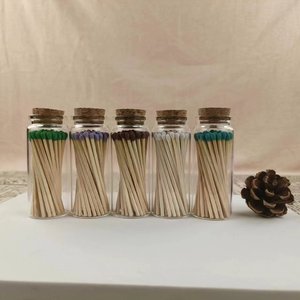 Bán Buôn Với Logo Tùy Chỉnh Sang Trọng Đầy Màu Sắc Que diêm Bằng Gỗ Phù Hợp Với An Toàn Phù Hợp Với Trong Số Lượng Lớn Chai Thủy Tinh Dài Hộp diêm - Product Image 6