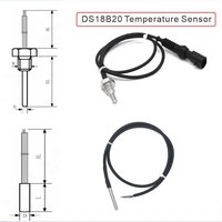Sensor suhu dan kelembapan kotak lapis baja DS18B20 M20 * 1.5 atau G1/2 untuk berbagai aplikasi