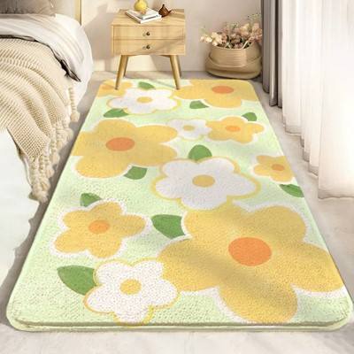 Fleurs jaunes de couleur verte