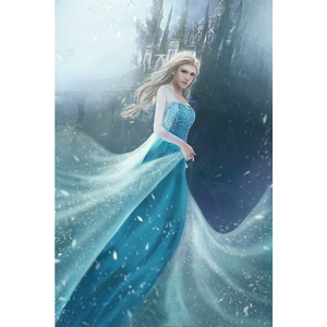 Vestito da Principessa <span class=keywords><strong>Elsa</strong></span> per Bambina, Costume <span class=keywords><strong>di</strong></span> <span class=keywords><strong>Anna</strong></span> ed <span class=keywords><strong>Elsa</strong></span> per Cosplay, Halloween <span class=keywords><strong>e</strong></span> Feste in Maschera, Ispirato a TV <span class=keywords><strong>e</strong></span> Film - Product Image 2