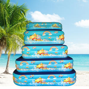 Piscine extérieure <span class=keywords><strong>de</strong></span> jeu au-dessus du sol adulte enfants adultes pliant carré intérieur épaissi gonflable - Product Image 2