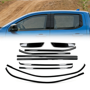 Accessoires de voiture personnalisés en gros moulure décorative de fenêtre chromée noire de porte pour <span class=keywords><strong>Ford</strong></span> <span class=keywords><strong>RANGER</strong></span> P703 2022-2025 - Product Image 1