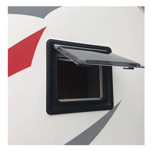 Trailer Accessories Double Glazed Acrylic Camper Window 500*450 mm with Roller Blind and <strong>Fly</strong> <strong>Screen</strong> - Product Image 1