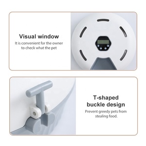 6 Bữa Ăn Tự Động Mèo Trung Chuyển Con Chó Thực Phẩm Dispenser Pet Thực Phẩm Tươi Lạnh Container Với 2 Nước Đá Gói Thông Minh Lập Trình Hẹn Giờ - Product Image 6