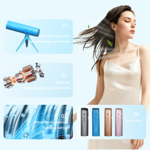 Sèche-cheveux pliable à grande vitesse en alliage d'aluminium, ionique, mains libres, pour les voyages et la maison - Product Image 6