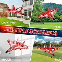 Avion RC en mousse 4DRC G6 avec gyroscope intelligent, facile à piloter, hélicoptère à jet 2 canaux, décollage par lancer manuel, planeur de combat télécommandé