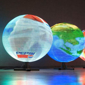 Écran sphérique LED incurvé P2 Alien, écran spécial, <span class=keywords><strong>boule</strong></span> P3, diamètre 1 m, équipement d'éclairage publicitaire pour bâtiment terminal - Product Image 2