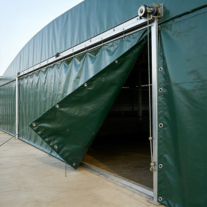 Lona Impermeable para Granjas Avícolas, Lona de PVC Reforzada de 650 g/m², Color Verde, para Exteriores - Product Image 2