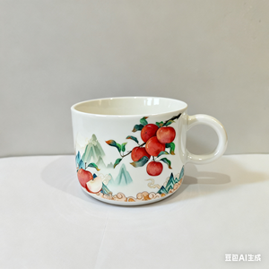 <span class=keywords><strong>Taza</strong></span> <span class=keywords><strong>de</strong></span> Café <span class=keywords><strong>de</strong></span> Cerámica Hecha a Mano <span class=keywords><strong>con</strong></span> <span class=keywords><strong>Diseño</strong></span> <span class=keywords><strong>de</strong></span> Manzana Pintado a Mano - <span class=keywords><strong>Taza</strong></span> <span class=keywords><strong>de</strong></span> Porcelana Personalizada para Regalos Navideños - Product Image 6