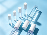 Flacon pulvérisateur vide en PET de 20 ml, 30 ml, 40 ml, 50 ml avec pompe, portable, pour brume fine, cosmétiques et soins de la peau, sérigraphie