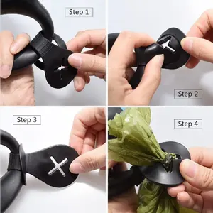 Porta-copos para saco de cocô de cachorro, porta-copos portátil de alta qualidade para sacos de cocô de cachorro, com clipe para animais de estimação