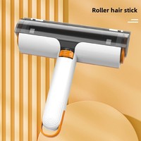 Brosse à rouleau en plastique ABS moderne pour l'épilation des poils de chat et de chien-Style push-pull pour canapés et vêtements