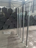 Light Duty 1.6m-2.9m Painted Adjustable Shoring Prop Steel Post Shore for Building Slab Support
