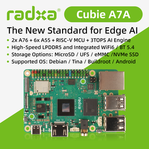 คอมพิวเตอร์บอร์ดเดี่ยว Cubie A7A Edge AI ความเร็วสูง LPDDR5 บอร์ดพัฒนาอุตสาหกรรมแบบฝังตัว Radxa - Product Image 3