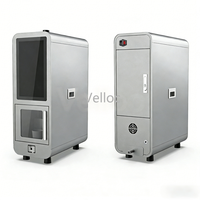 Velloc Kleine RVS Smoothie- en Frozen Drink Automaat 20-150 Stuks 15,6" Touchscreen Koelsysteem QR-Code SDK