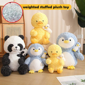 Peluche a Forma di Animale Carino in Posizione Sdraiata, Serie Madre-Figlio, Cane Imbottito, Cuscino Morbido Antistress con Riempimento in PP, Regalo Perfetto - Product Image 5