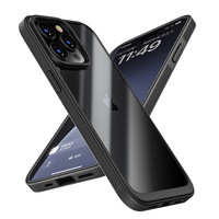 Coque de téléphone portable armure souple de luxe couleur unie commerce extérieur pc bord souple pour 15promax coque de téléphone portable