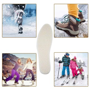 Plantillas <span class=keywords><strong>de</strong></span> Lana <span class=keywords><strong>para</strong></span> Clima Frío, Cortables a Medida, Insertos <span class=keywords><strong>de</strong></span> <span class=keywords><strong>Zapatos</strong></span> Afelpados, Plantillas Interiores Cálidas y Acogedoras, Engrosadas, Antiolor y Absorbentes del Sudor - Product Image 5