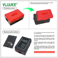 VLUUKE UT521 Digital Earth Resistance Tester High Accuracy Aluminum Alloy Construction IP67 Protection 220V Electronic Power