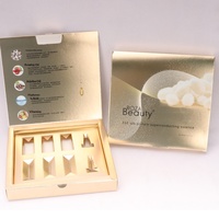 Boîte d'emballage en papier cosmétique avec logo personnalisé, boîte pliante, emballage pour soins de la peau, plateau pliable, boîte d'emballage en papier pour gloss à lèvres