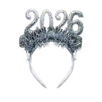 Serre-tête en plastique scintillant pour filles Gillian 2026, modèle GH004528, pour fête d'enfants, carnaval, Noël, décoration, vente chaude