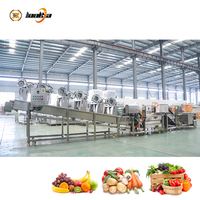 Automatische bladgroente-bubbelwasser, fruitwasmachine, chilipeperreinigingsmachine, avocado-wasser, tomatenwas- en sorteerlijn