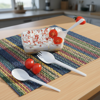 Greenday Wegwerp Spork Biologisch afbreekbaar CPLA Mes Vork Lepel voor Desserts Fruit IJs Crème Feest Restaurant Koffie Roerstaafje