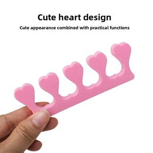 Separador de dedos en forma de corazón, esponja suave, <span class=keywords><strong>corrector</strong></span>, herramienta de manicura - Product Image 5
