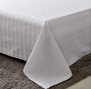 Bộ đồ giường khách sạn 3 cm sọc tinh khiết bông tấm Ga Trải Giường mã hóa Dày Trắng tấm ga trải giường khách sạn đặc biệt mảnh duy nhất - Product Image 2