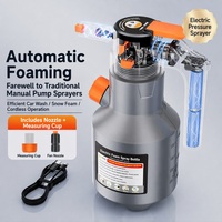 Pulvérisateur de mousse sans fil portatif pour lavage de voiture 2000 ml, à batterie, pour le detailing intérieur/extérieur et l'entretien des plantes