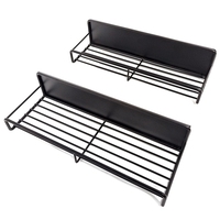 Étagère magnétique latérale pour réfrigérateur - Organisateur d'épices en fer sans perçage, étagère de rangement murale pour la cuisine et le bureau