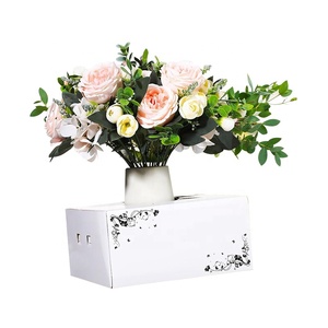Biodégradable personnalisé fête des mères cadeau panier <span class=keywords><strong>de</strong></span> <span class=keywords><strong>fleurs</strong></span> boîte <span class=keywords><strong>de</strong></span> <span class=keywords><strong>livraison</strong></span> Vase boîtes en carton fleuriste boîte pour <span class=keywords><strong>livraison</strong></span> fleuriste Bouquets - Product Image 4