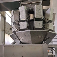 Machine d'emballage verticale VFFS pour aliments surgelés, raviolis, snacks de riz, noix, arachides, graines, avec peseuse multi-têtes