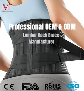 Ceinture lombaire médicale antidérapante à 6 baleines, soutien de la taille réglable, respirante, soulagement de la douleur dorsale - Product Image 1