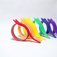 Attaches de câble de fixation réutilisables Cordon Wrap Loop Crochet Cordons Gestion Attaches de fil Sangles de fixation pour le bureau à domicile