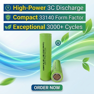 Batería de iones de sodio recargable cilíndrica LiFePO4 IFR32140 15Ah 20Ah 32140 33140 40135 LFP 32140 3.2V 50Ah 15Ah para almacenamiento de energía - Product Image 2