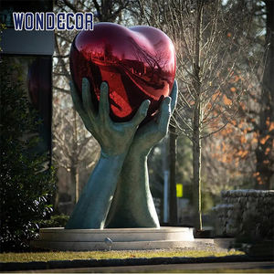 WONDECOR 대형 야외 금속 장식 청동 조각, 진심 어린 헌신을 구현 - Product Image 3