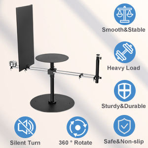 RAUBAY 360 Spinner Lite - Piattaforma Girevole Professionale Per Foto/Video | Carico 2kg, Peso 8kg
