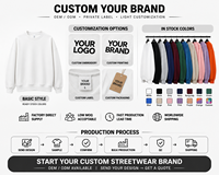 Sweat-shirt streetwear personnalisé, usine OEM ODM, sweat-shirt oversize, vêtements à marque privée, broderie de logo personnalisée, impression, vente en gros