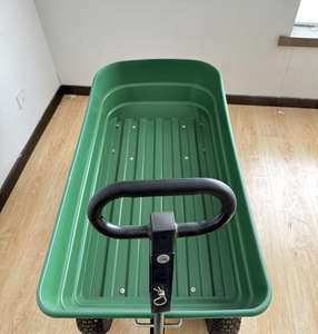 Disesuaikan 125L TC2135 plastik roda empat tangan truk ringan 300kg beban taman Dump Cart untuk alat Platform - Product Image 5