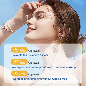 Okady nhãn hiệu riêng 50g SPF50 +++ dầu miễn phí UV Kem chống nắng Kem chống nắng UVA UVB tự nhiên hữu cơ mặt trời bảo vệ chống thấm nước Kem chống nắng - Product Image 5