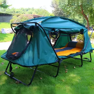 I büyük sıcak katlanır bir kişi kamp yatağı dış mekan çadırları su geçirmez yürüyüş üstü zemin kapalı yatak çadır karyolası yatak