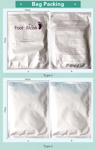 Masque exfoliant pour les callosités de marque privée Pieds doux Soins de la peau Peeling Lisse Relaxant Lavande Masque pour les pieds - Product Image 3