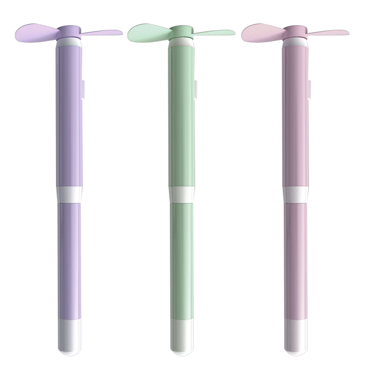 Рекламная пластиковая шариковая ручка в форме веера с логотипом на заказ для летнего магазина, рекламные подарки для студентов, ручка-веер с аккумулятором