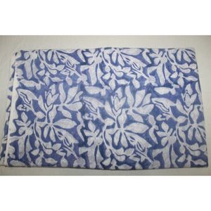 <b>Blue</b> Hand Block Design Soft Cotton Fabric for Summer Clothing African Style Handmade Dressmaking Fabric by Yard - Product Image 5