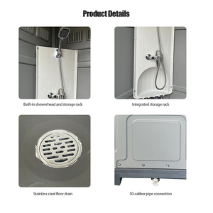 Toilettes publiques portables en HDPE sur mesure, design moderne, best-seller, idéales pour une utilisation en extérieur - Product Image 2