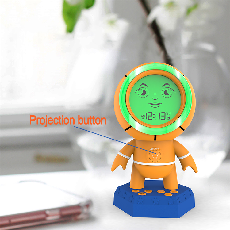 Most Sold Products 2021 Sleep Trainer Kids Smart Bedside Alarm Clock Desk&Table Clocks Projector Night Light For Kids
