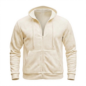 ODM/OEM Wholesale 100% Cotton Solid Casual <b>Men's</b> Full Zip up Hoodies with Custom Print Logo for <b>Men</b> and Women - Product Image 2